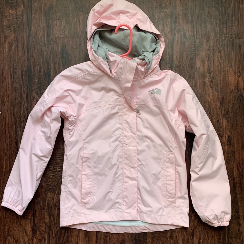 North face girls pink windbreaker